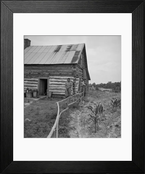 Framed Print : Home of tenant, Hillside Farm, Person County, North Carolina, 1939. Creator: Dorothea Lange Framed Print : Home of tenant, Hillside Farm, Person County, North Carolina, 1939. Creator: Dorothea Lange
