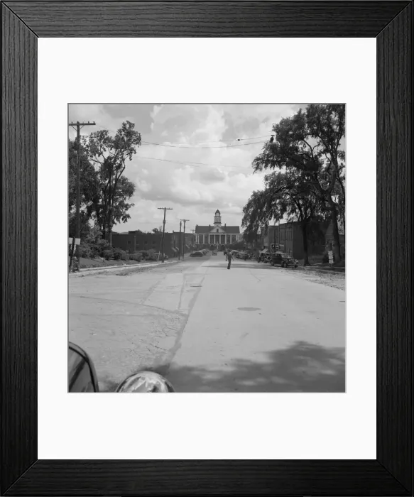 Framed Print : Possibly: Courthouse, Pittsboro, North Carolina, 1939. Creator: Dorothea Lange Framed Print : Possibly: Courthouse, Pittsboro, North Carolina, 1939. Creator: Dorothea Lange