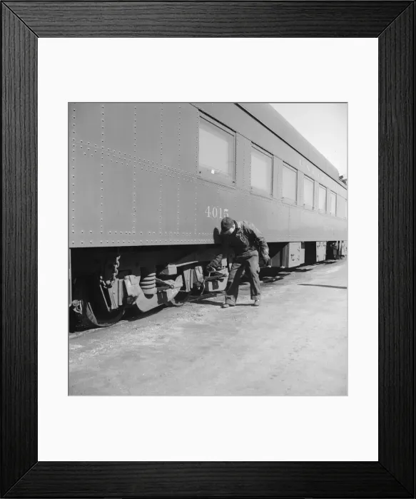 Framed Print : Yardman, Grand Island, Nebraska, 1939. Creator: Dorothea Lange Framed Print : Yardman, Grand Island, Nebraska, 1939. Creator: Dorothea Lange