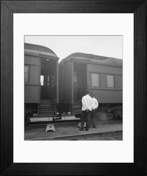 Framed Print : Railroad yards, Kearney, Nebraska, 1939. Creator: Dorothea Lange