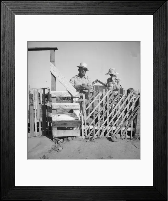Framed Print : Family from Oklahoma, Highway City, near Fresno, California, 1939. Creator: Dorothea Lange Framed Print : Family from Oklahoma, Highway City, near Fresno, California, 1939. Creator: Dorothea Lange