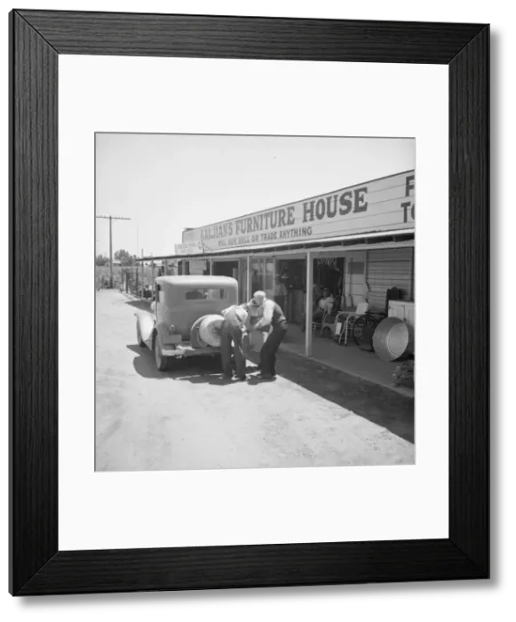 Framed Print : Outskirts of Fresno, on U. S. 99, 1939. Creator: Dorothea Lange Framed Print : Outskirts of Fresno, on U. S. 99, 1939. Creator: Dorothea Lange