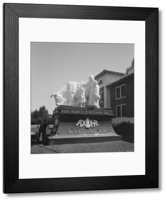 Framed Print : Highway sculpture, on U. S. 99, outskirts of Tulare, California, 1939. Creator: Dorothea Lange Framed Print : Highway sculpture, on U. S. 99, outskirts of Tulare, California, 1939. Creator: Dorothea Lange