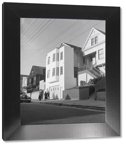 Architecture in the Potrero district, San Francisco, California, 1939. Creator: Dorothea Lange