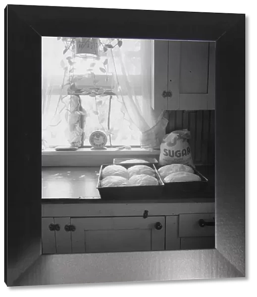 A corner of the (T. P. ) Schrock kitchen in their new home, Washington, Yakima Valley, 1939. Creator: Dorothea Lange