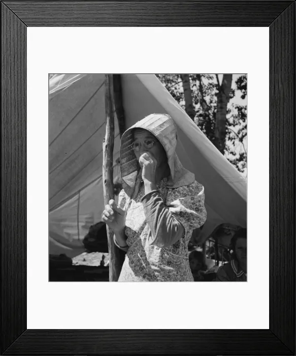 Framed Print : Migratory woman, originally from Texas, Yakima Valley, Washington, 1939. Creator: Dorothea Lange Framed Print : Migratory woman, originally from Texas, Yakima Valley, Washington, 1939. Creator: Dorothea Lange