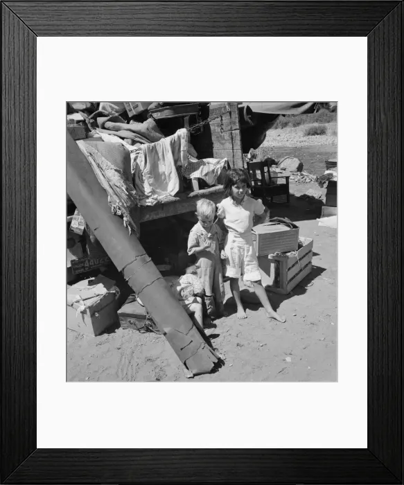 Framed Print : Migratory children living in Ramblers Park, Yakima Valley, Washington, 1939. Creator: Dorothea Lange Framed Print : Migratory children living in Ramblers Park, Yakima Valley, Washington, 1939. Creator: Dorothea Lange
