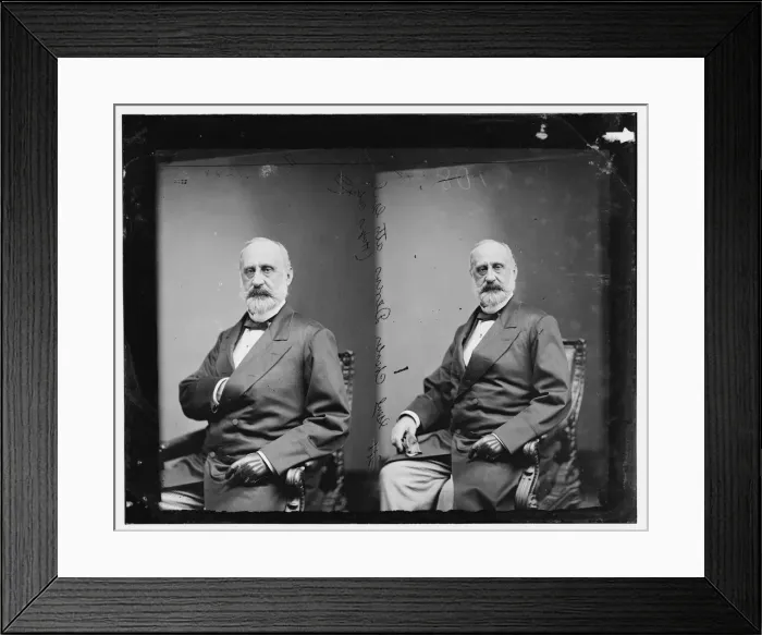 Framed Print : Charles Devens of Massachusetts. 1865 and 1880. Creator: Unknown Framed Print : Charles Devens of Massachusetts. 1865 and 1880. Creator: Unknown
