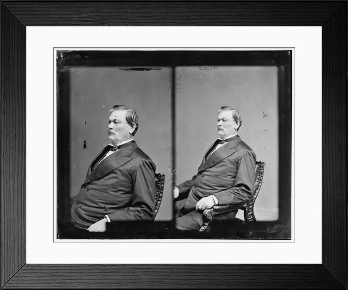 Framed Print : Senator James Kerr Kelly of Oregon, 1865-1880. Creator: Unknown Framed Print : Senator James Kerr Kelly of Oregon, 1865-1880. Creator: Unknown