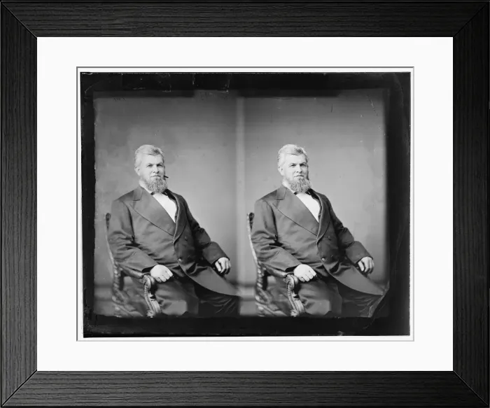 Framed Print : Senator David McKendree Key of Tennessee, 1865-1880. Creator: Unknown