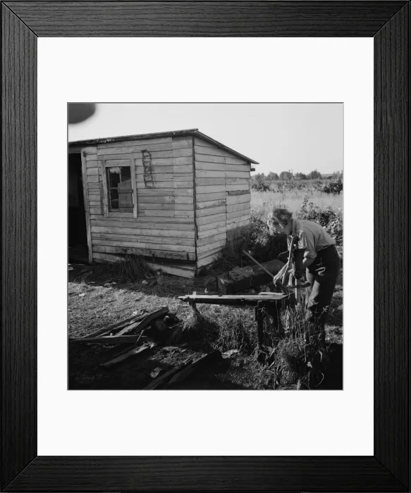Framed Print : Possibly: Bean pickers children in camp at end... near West Stayton, Marion County, Oregon, 1939. Creator: Dorothea Lange Framed Print : Possibly: Bean pickers children in camp at end... near West Stayton, Marion County, Oregon, 1939. Creator: Dorothea Lange