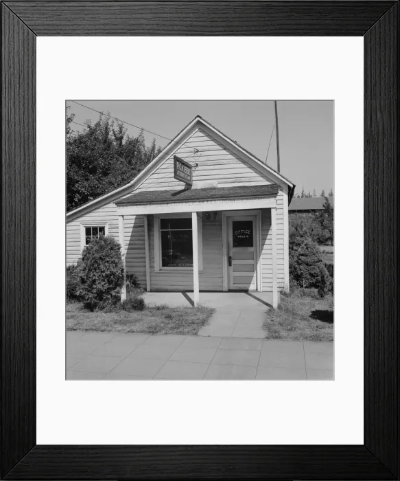 Framed Print : On main street in center of town, Tenino, Thurston County, Western Washington, 1939. Creator: Dorothea Lange Framed Print : On main street in center of town, Tenino, Thurston County, Western Washington, 1939. Creator: Dorothea Lange