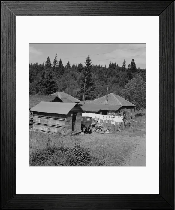 Framed Print : Company houses of closed mill... Malone, Grays Harbor County, Western Washington, 1939. Creator: Dorothea Lange Framed Print : Company houses of closed mill... Malone, Grays Harbor County, Western Washington, 1939. Creator: Dorothea Lange