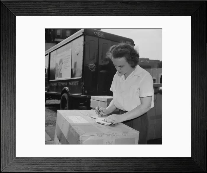 Framed Print : Mrs. Dorthy Bell, Irish-German descent, twenty-seven years old... New Britain, Connecticut, 1943. Creator: Gordon Parks Framed Print : Mrs. Dorthy Bell, Irish-German descent, twenty-seven years old... New Britain, Connecticut, 1943. Creator: Gordon Parks
