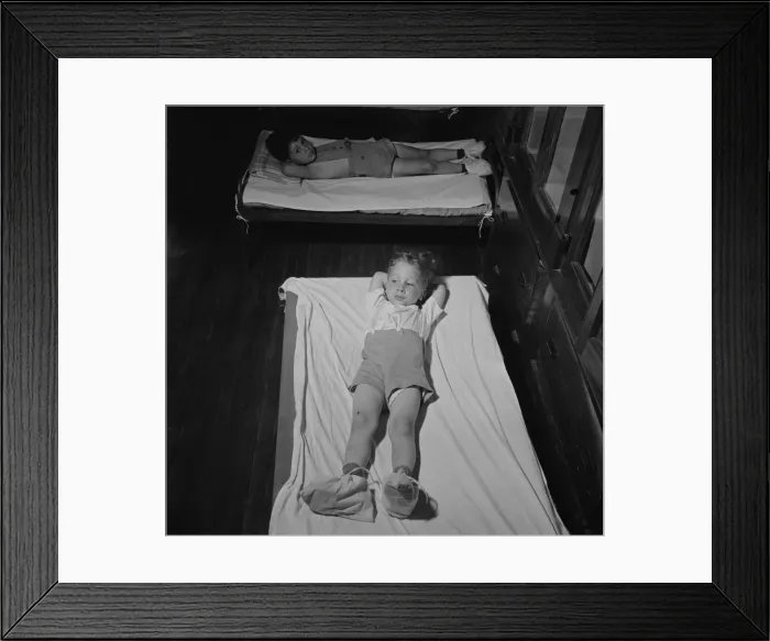 Framed Print : A child care center opened September 15, 1942 for thirty children, New Britain, Connecticut, 1943. Creator: Gordon Parks Framed Print : A child care center opened September 15, 1942 for thirty children, New Britain, Connecticut, 1943. Creator: Gordon Parks