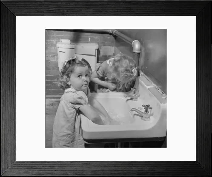 Framed Print : A child care center opened September 15, 1942 for thirty children, New Britain, Connecticut, 1943. Creator: Gordon Parks Framed Print : A child care center opened September 15, 1942 for thirty children, New Britain, Connecticut, 1943. Creator: Gordon Parks