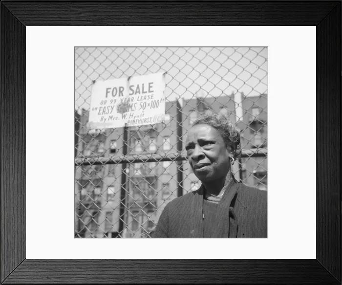 Framed Print : A Harlem resident, New York, 1943. Creator: Gordon Parks Framed Print : A Harlem resident, New York, 1943. Creator: Gordon Parks