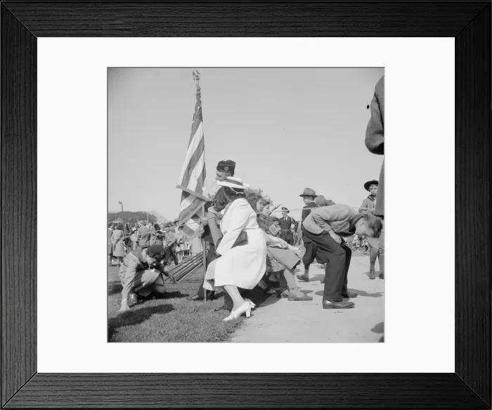 Framed Print : Possibly: Memorial Day, Gloucester, Massachusetts, 1943. 1943. Creator: Gordon Parks Framed Print : Possibly: Memorial Day, Gloucester, Massachusetts, 1943. 1943. Creator: Gordon Parks