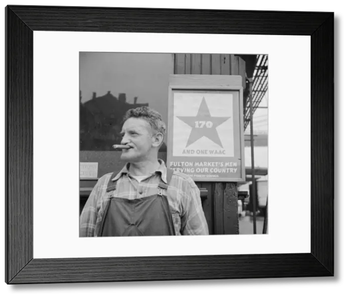 Framed Print : Fulton fish market hooker, New York, 1943. Creator: Gordon Parks Framed Print : Fulton fish market hooker, New York, 1943. Creator: Gordon Parks