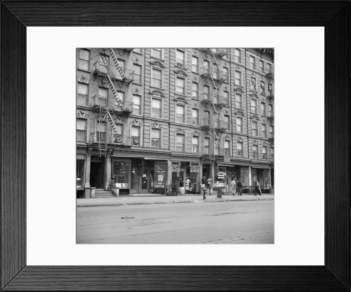 Framed Print : Harlem apartment house, New York, 1943. Creator: Gordon Parks Framed Print : Harlem apartment house, New York, 1943. Creator: Gordon Parks
