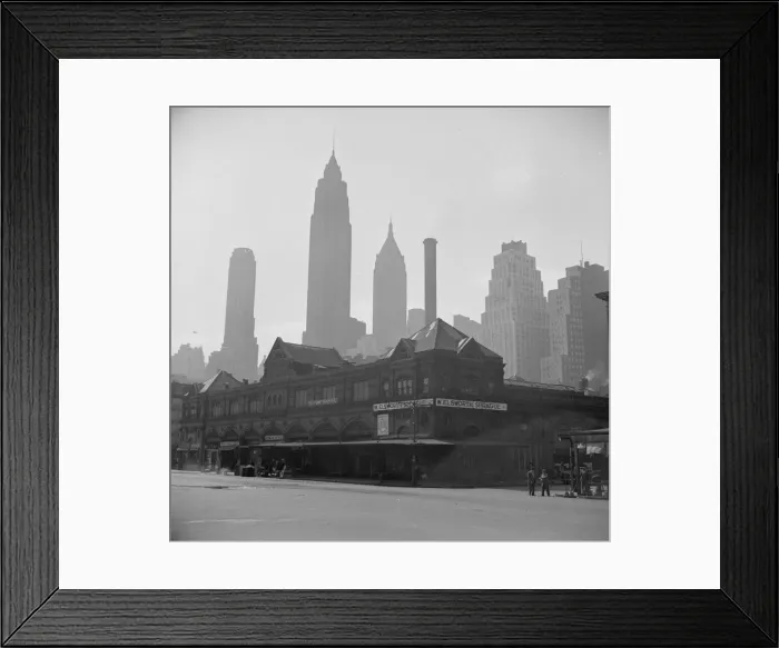 Framed Print : Late evening on the lower East Side, New York, 1943. Creator: Gordon Parks Framed Print : Late evening on the lower East Side, New York, 1943. Creator: Gordon Parks