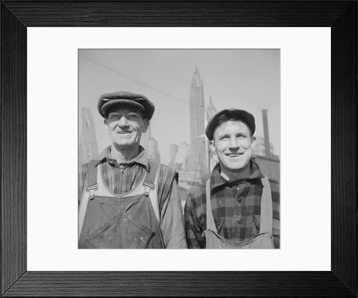 Framed Print : Fulton fish market stevedores, New York, 1943. Creator: Gordon Parks Framed Print : Fulton fish market stevedores, New York, 1943. Creator: Gordon Parks