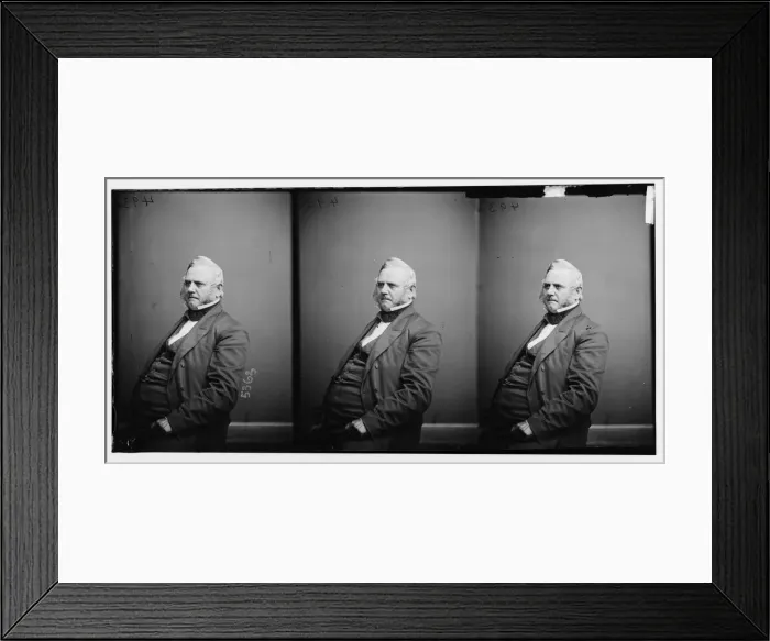 Framed Print : Hendrick Bradley Wright of Pennsylvania, 1865-1880. Creator: Unknown Framed Print : Hendrick Bradley Wright of Pennsylvania, 1865-1880. Creator: Unknown