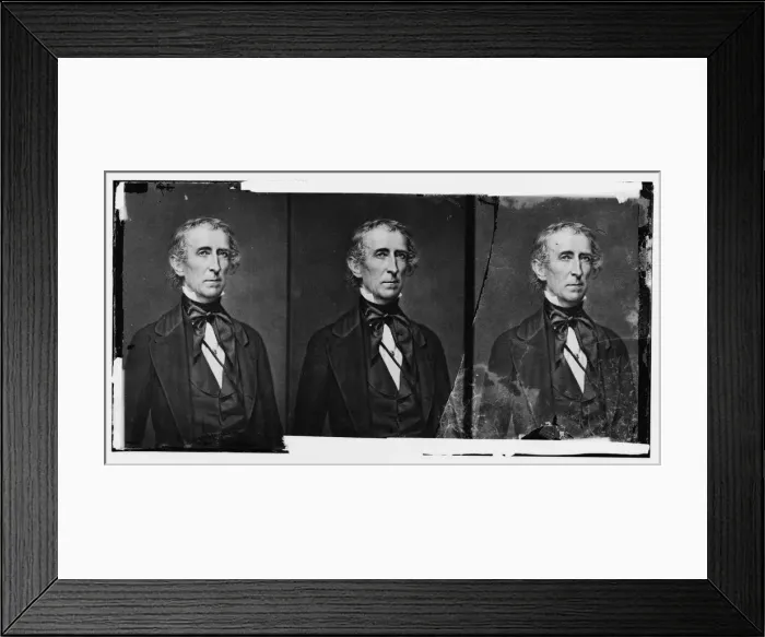 Framed Print : Tyler, Pres. John, ca. 1860-1865. Creator: Unknown Framed Print : Tyler, Pres. John, ca. 1860-1865. Creator: Unknown