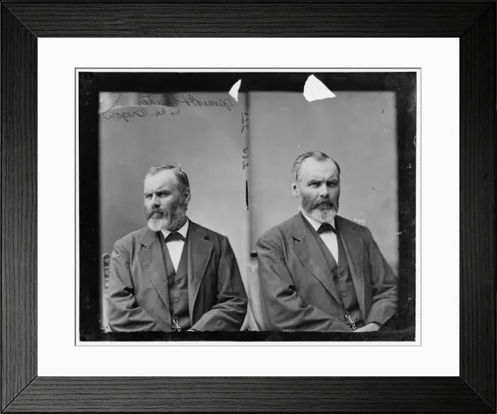 Framed Print : James Harvey Slater of Oregon, 1865-1880. Creator: Unknown Framed Print : James Harvey Slater of Oregon, 1865-1880. Creator: Unknown