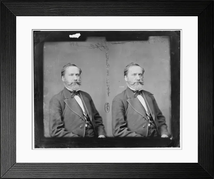 Framed Print : Harris Merrill Plaisted of Maine. 1865-1880. Creator: Unknown Framed Print : Harris Merrill Plaisted of Maine. 1865-1880. Creator: Unknown
