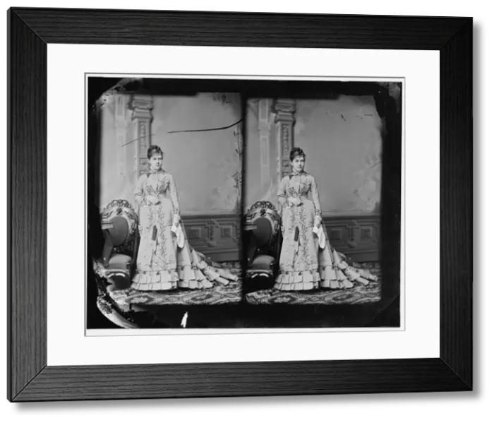 Framed Print : Nellie Grant Sartoris, 1865-1880. Creator: Unknown Framed Print : Nellie Grant Sartoris, 1865-1880. Creator: Unknown