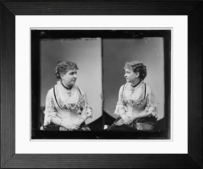 Framed Print : Emma Cecilia Thursby, 1865-1880. Creator: Unknown Framed Print : Emma Cecilia Thursby, 1865-1880. Creator: Unknown