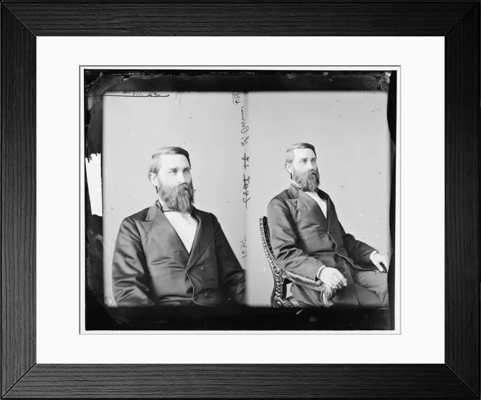 Framed Print : Lorenzo Crounse of Nebraska, 1865-1880. Creator: Unknown Framed Print : Lorenzo Crounse of Nebraska, 1865-1880. Creator: Unknown