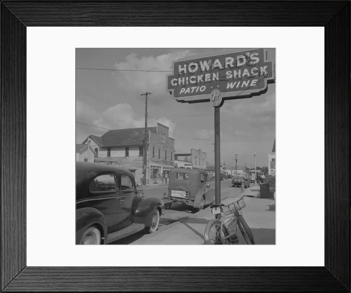 Framed Print : Street scene, Daytona Beach, Florida, 1943. Creator: Gordon Parks Framed Print : Street scene, Daytona Beach, Florida, 1943. Creator: Gordon Parks