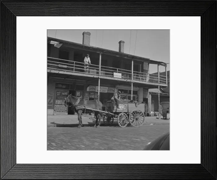 Framed Print : Street scene in the Negro section, Jacksonville, Florida, 1943. Creator: Gordon Parks Framed Print : Street scene in the Negro section, Jacksonville, Florida, 1943. Creator: Gordon Parks