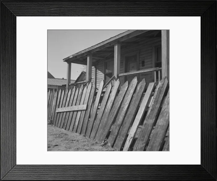 Framed Print : Home in the Negro section, Daytona Beach, Florida, 1943. Creator: Gordon Parks Framed Print : Home in the Negro section, Daytona Beach, Florida, 1943. Creator: Gordon Parks