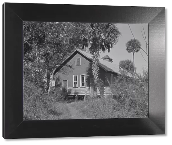 Church in the Negro section, Daytona Beach, Florida, 1943. Creator: Gordon Parks