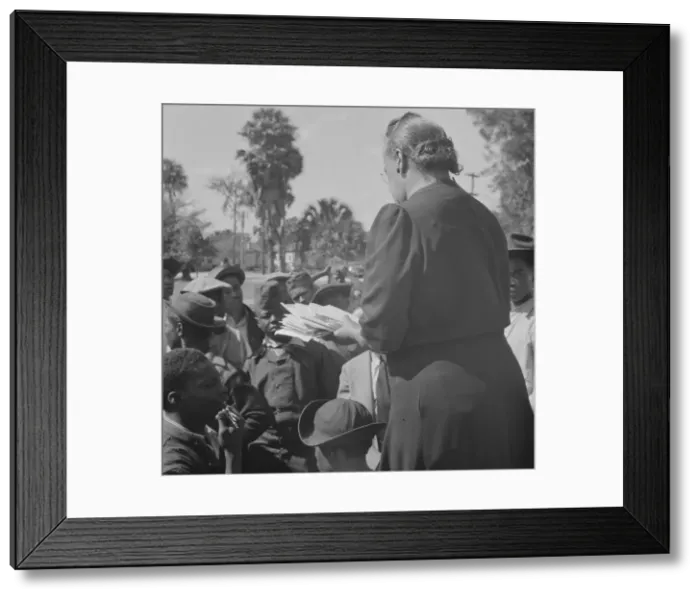 Framed Print : Possibly: Bethune-Cookman College, Daytona Beach, Florida, 1943. Creator: Gordon Parks Framed Print : Possibly: Bethune-Cookman College, Daytona Beach, Florida, 1943. Creator: Gordon Parks