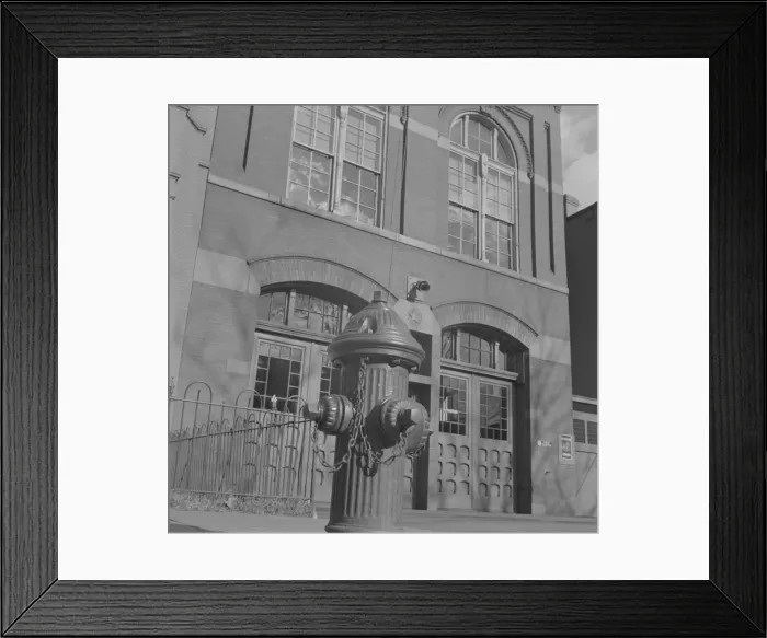 Framed Print : Fire engine house number four, Washington, D. C. 1943. Creator: Gordon Parks Framed Print : Fire engine house number four, Washington, D. C. 1943. Creator: Gordon Parks