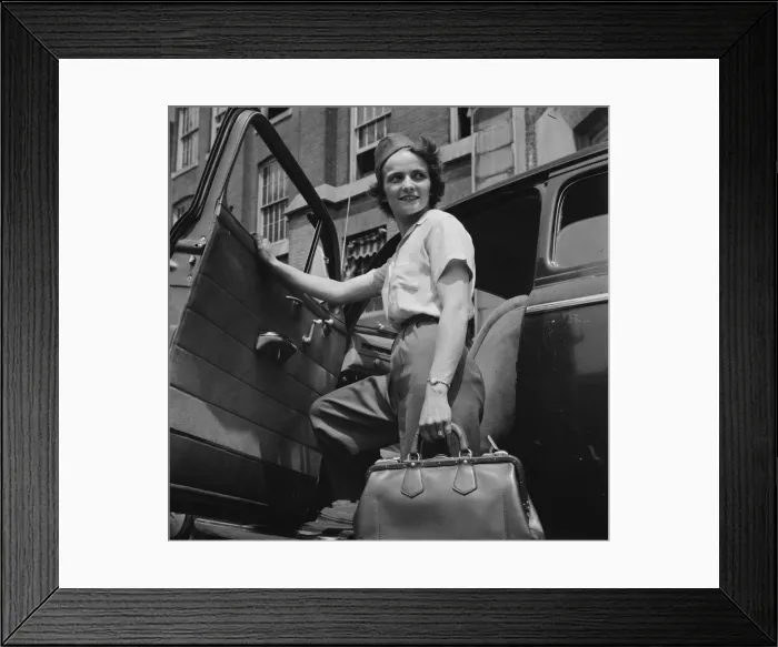 Framed Print : Women employed at Landers, Frary and Clark plant, New Britain, Connecticut, 1943. Creator: Gordon Parks Framed Print : Women employed at Landers, Frary and Clark plant, New Britain, Connecticut, 1943. Creator: Gordon Parks