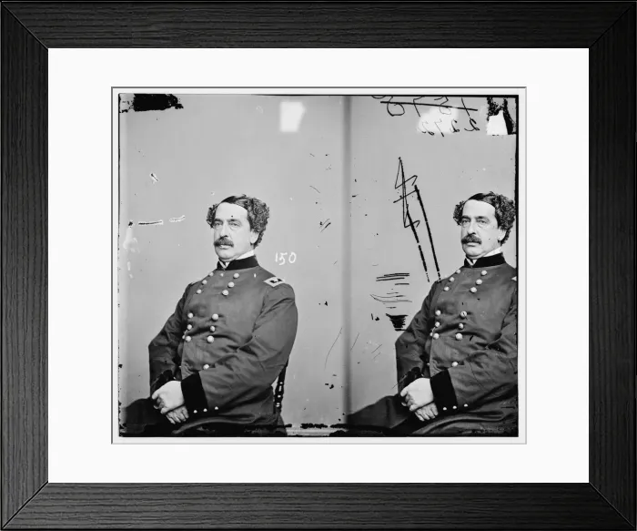 Framed Print : General Abner Doubleday, 1855-1865. Creator: Unknown Framed Print : General Abner Doubleday, 1855-1865. Creator: Unknown