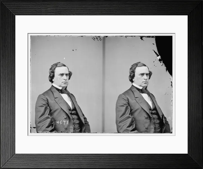 Framed Print : Hon. Willard Saulsbury, between 1855 and 1865. Creator: Unknown Framed Print : Hon. Willard Saulsbury, between 1855 and 1865. Creator: Unknown