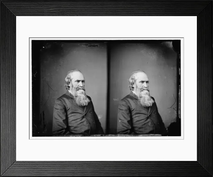 Framed Print : John Franklin Farnsworth, 1860-1870. Creator: Unknown Framed Print : John Franklin Farnsworth, 1860-1870. Creator: Unknown