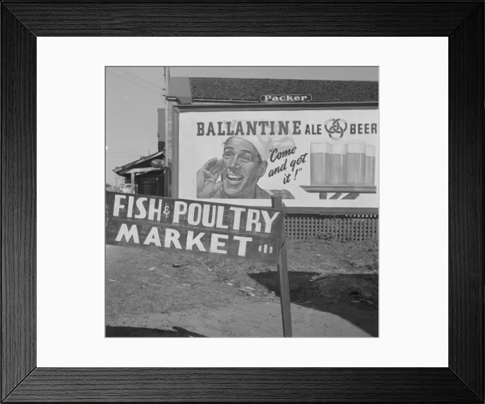 Framed Print : Sign in the Negro section, Daytona Beach, Florida, 1943. Creator: Gordon Parks Framed Print : Sign in the Negro section, Daytona Beach, Florida, 1943. Creator: Gordon Parks