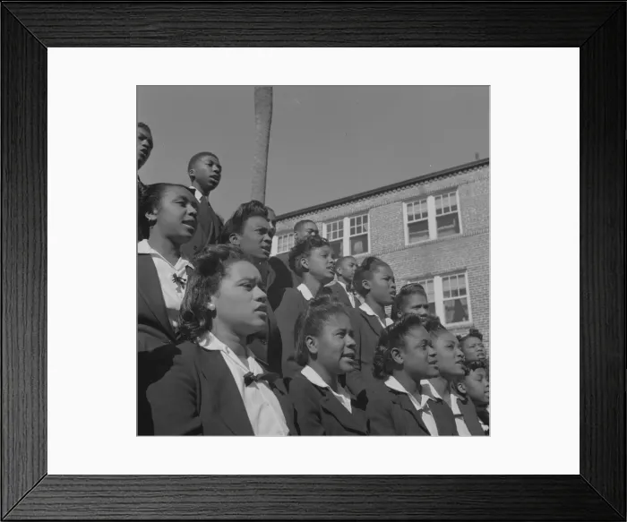 Framed Print : Bethune-Cookman College, Daytona Beach, Florida, 1943. Creator: Gordon Parks Framed Print : Bethune-Cookman College, Daytona Beach, Florida, 1943. Creator: Gordon Parks