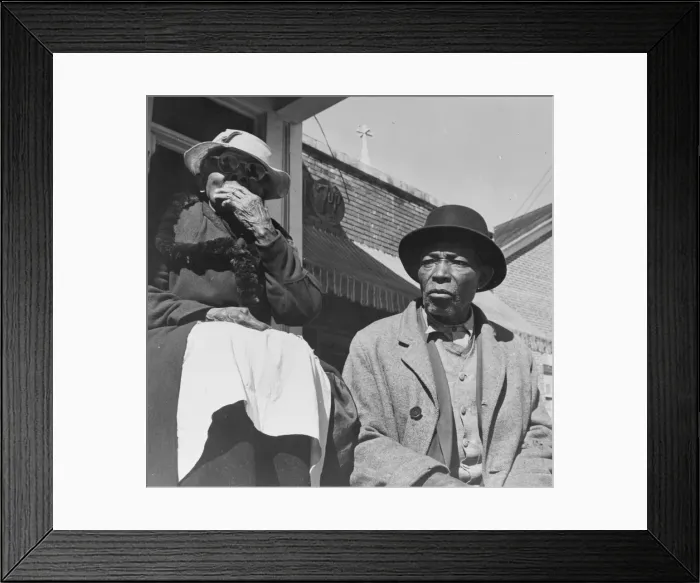 Framed Print : Old friends sitting on the front porch, Daytona Beach, Florida, 1943. Creator: Gordon Parks Framed Print : Old friends sitting on the front porch, Daytona Beach, Florida, 1943. Creator: Gordon Parks