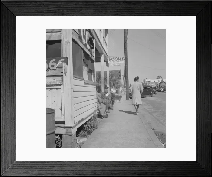 Framed Print : Street scene, Daytona Beach, Florida, 1943. Creator: Gordon Parks Framed Print : Street scene, Daytona Beach, Florida, 1943. Creator: Gordon Parks