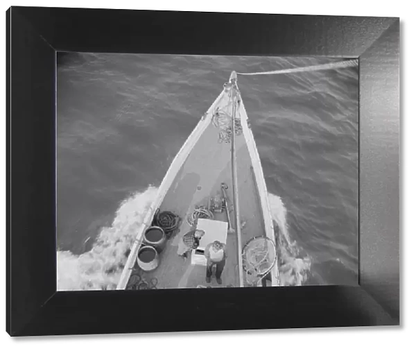 On board the fishin boat Alden out of Gloucester, Massachusetts, 1943. Creator: Gordon Parks