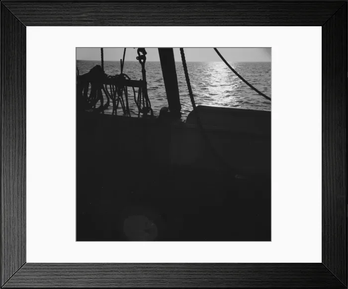 Framed Print : On board the fishing boat Alden, out of Gloucester, Massachusetts, 1943. Creator: Gordon Parks Framed Print : On board the fishing boat Alden, out of Gloucester, Massachusetts, 1943. Creator: Gordon Parks