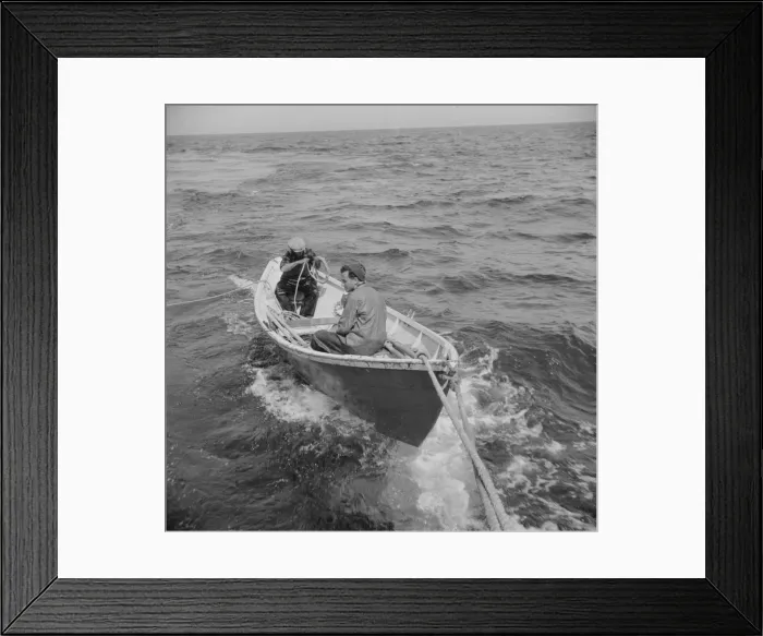 Framed Print : On board the fishing boat Alden, out of Gloucester, Massachusetts, 1943. Creator: Gordon Parks Framed Print : On board the fishing boat Alden, out of Gloucester, Massachusetts, 1943. Creator: Gordon Parks
